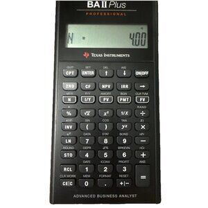 TI BAII Plus Professional Calculator Advanced Business Analyst New Battery Case